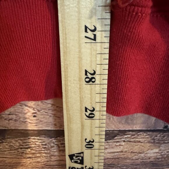 Vintage Pro Spirit XXXL Blank Red Crewneck Sweatshirt Mens Heavyweight USA 90s - Picture 6 of 8